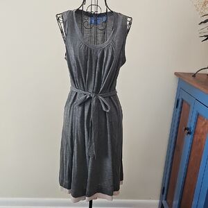 Simply Vera Gray Sleeveless Knit Dress
